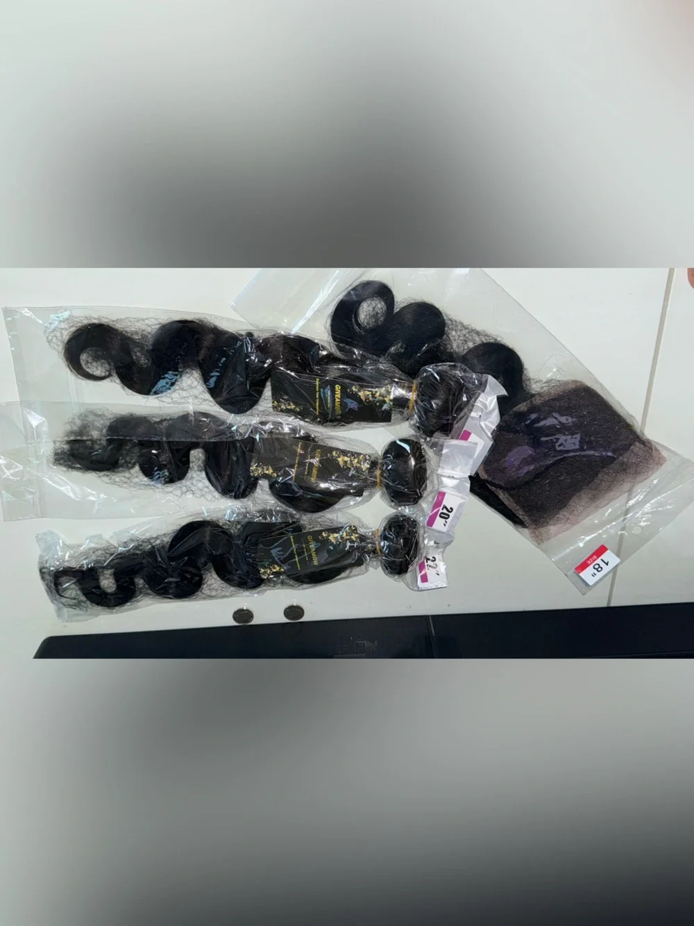 Black Body Wave Human Hair Bundles - -18’´  20